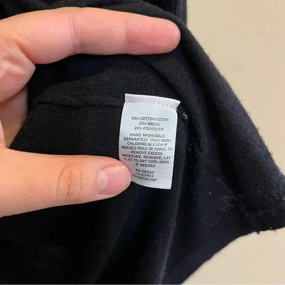 Halogen Women's Lightweight Cardigan Sweater Long Sleeve Solid Black Size XS - Picture 6 of 9